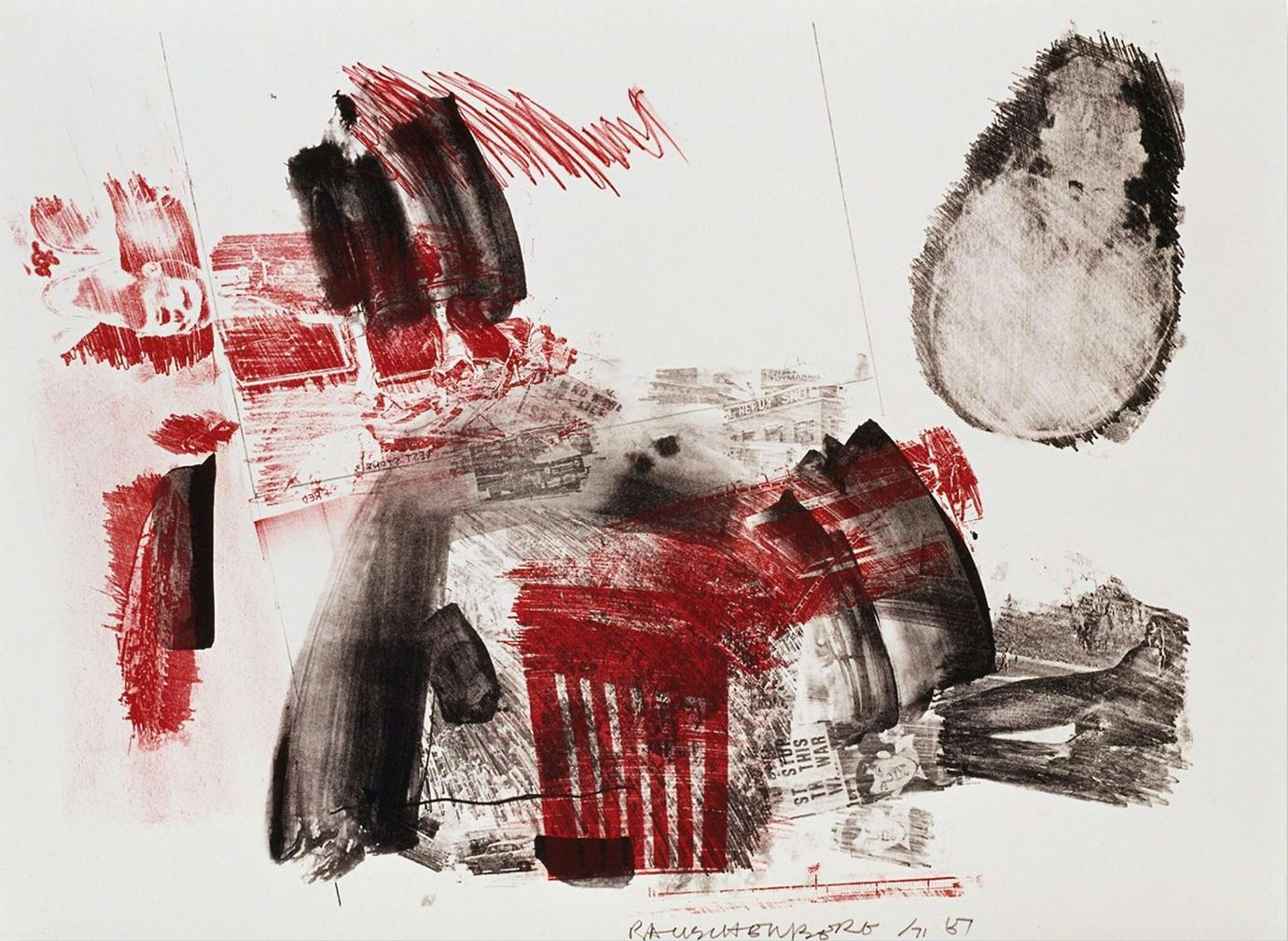 Test Stone 3 - Signed Print by Robert Rauschenberg 1967 - MyArtBroker