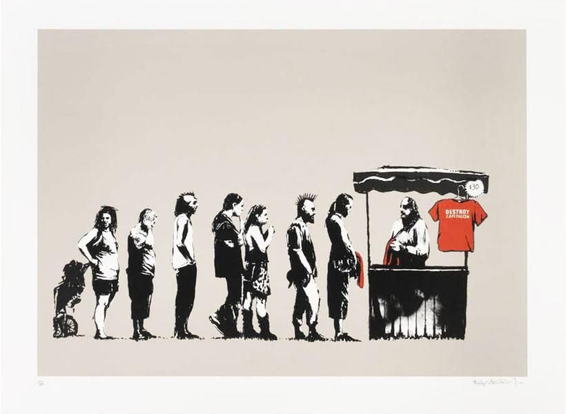 Banksy Festival (Destroy Capitalism) (Unsigned Print) 2006