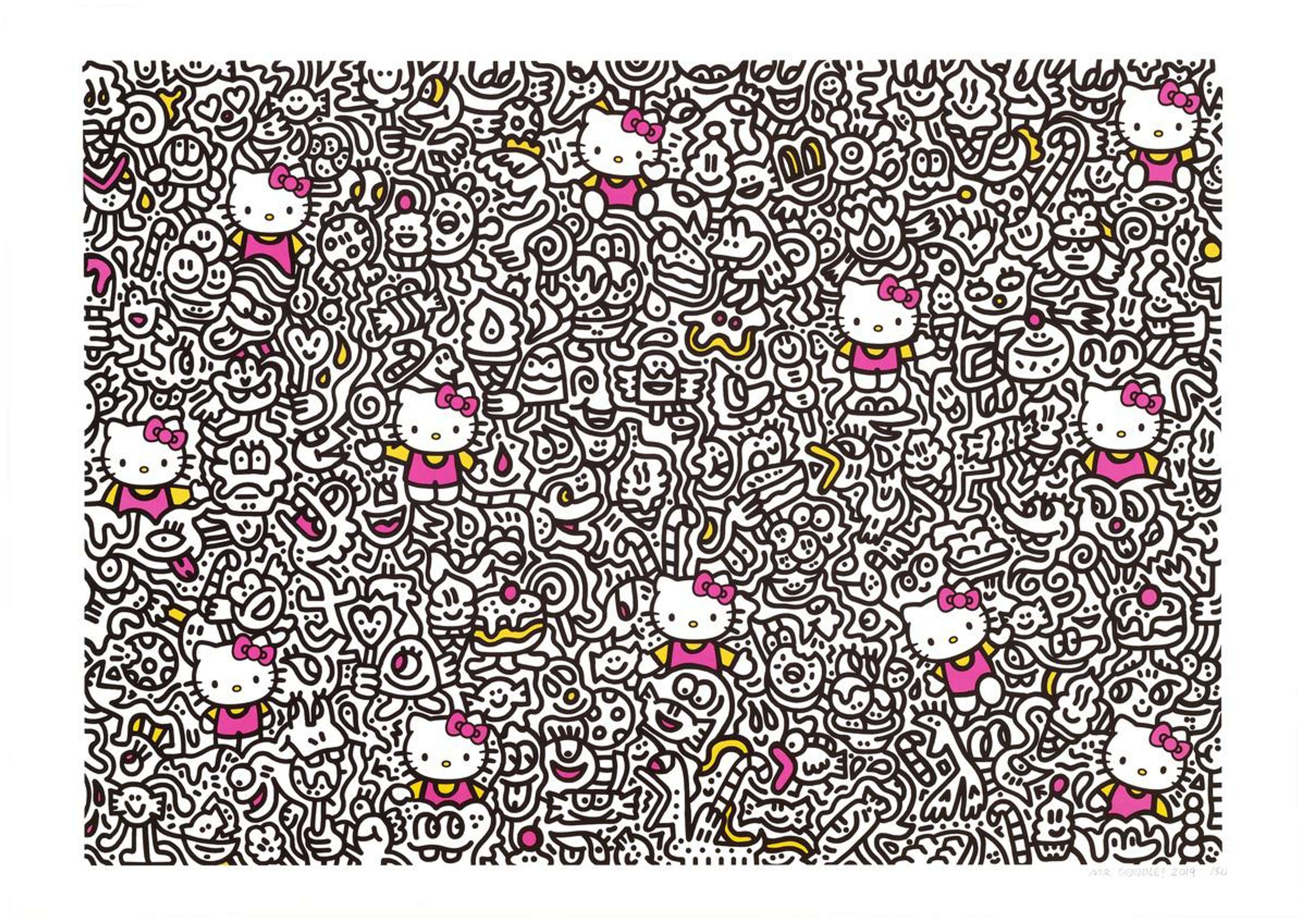 Hello Kitty - Giclee by Mr Doodle 2019 - MyArtBroker