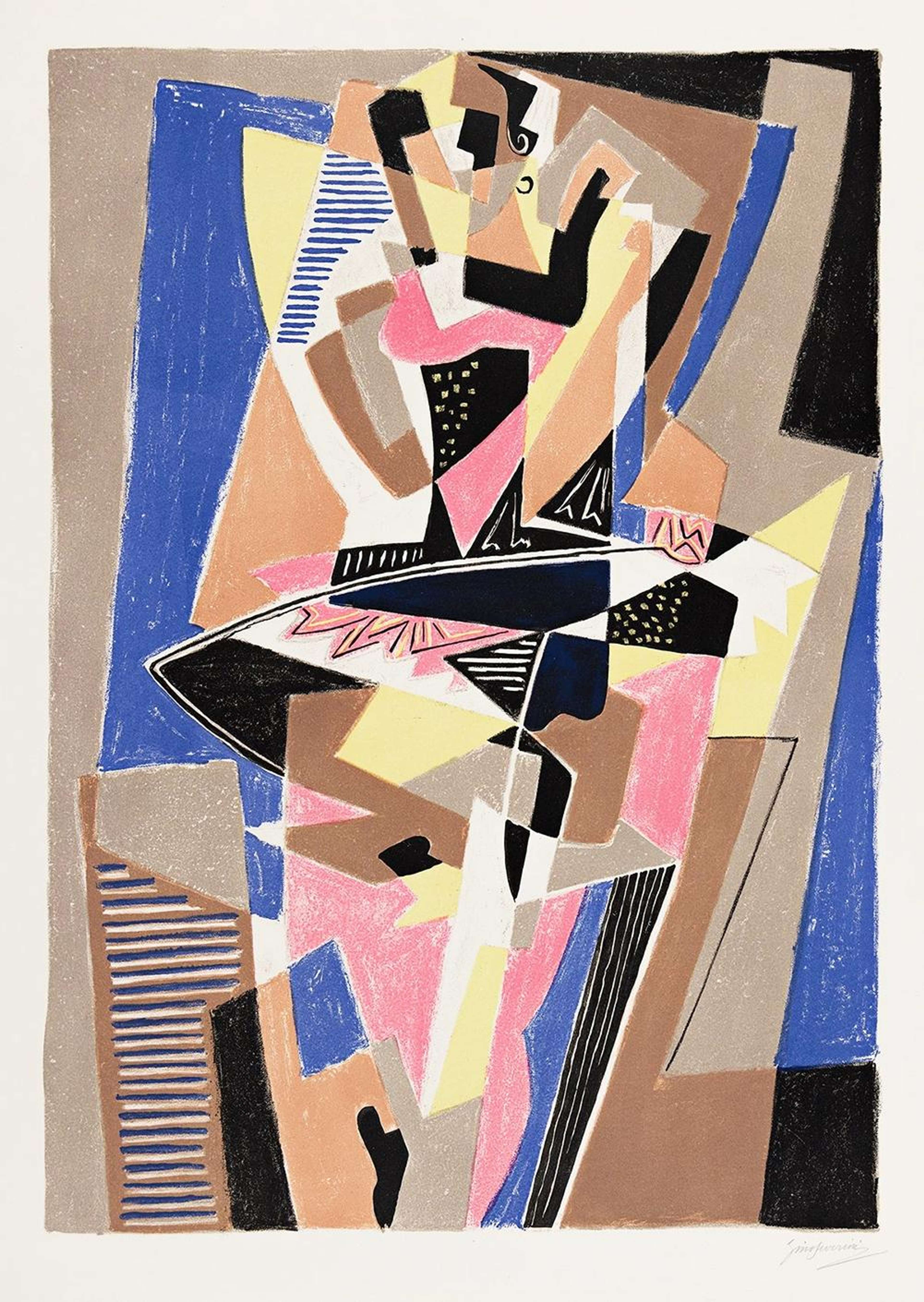 La Danseuse - Signed Print by Gino Severini 1955 - MyArtBroker