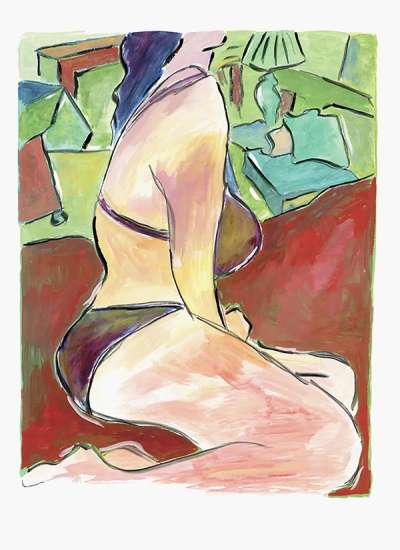 Woman On A Bed (2010) - Signed Print by Bob Dylan 2010 - MyArtBroker