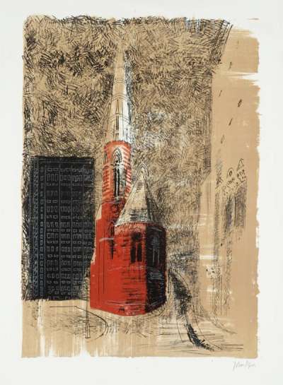 St Mary's, Paddington - Signed Print by John Piper 1964 - MyArtBroker