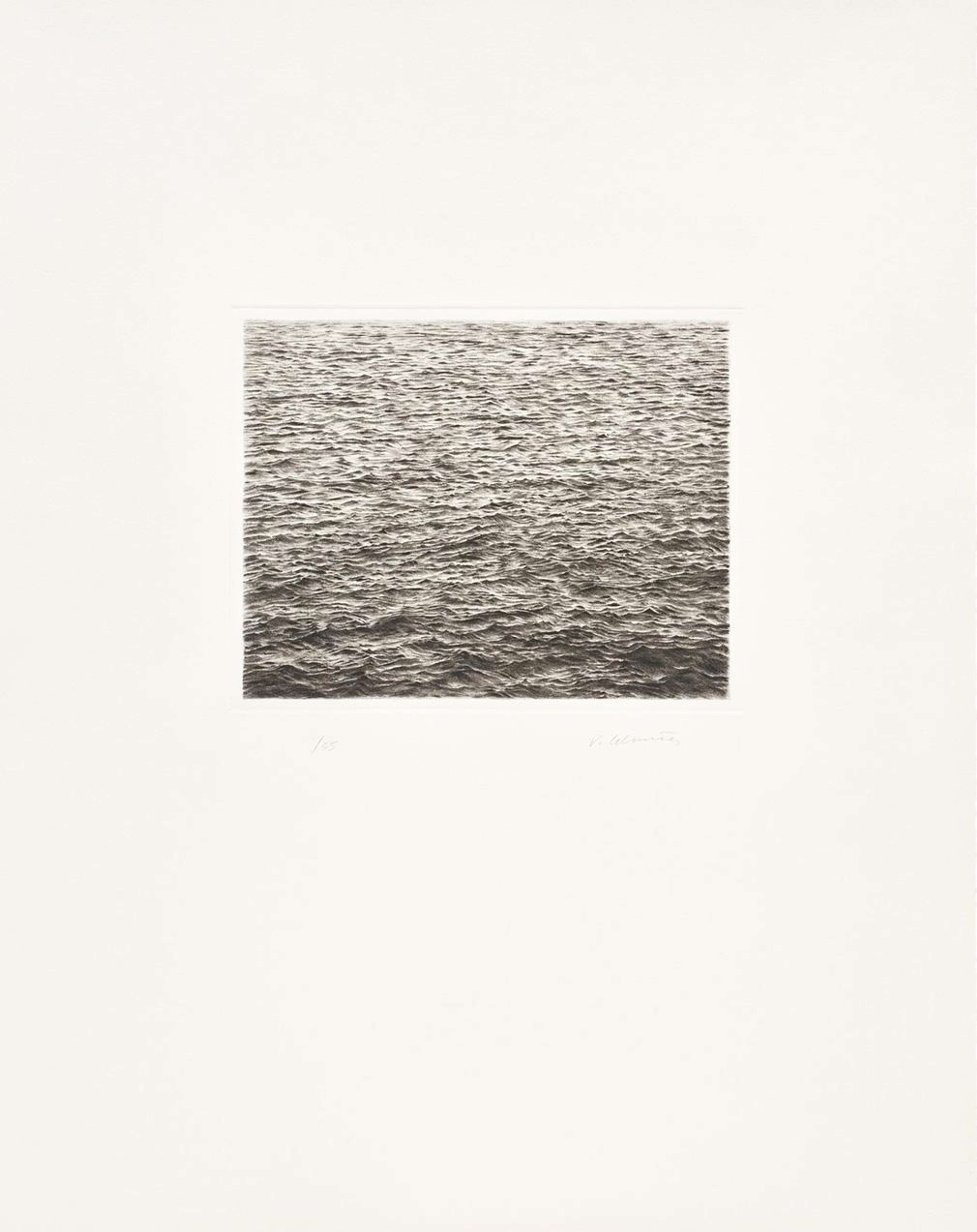 Ocean Surface (Second State) - Signed Print by Vija Celmins 1985 - MyArtBroker