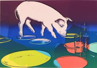 Fiesta Pig (F. & S. II.184) - Signed Print by Andy Warhol 1979 - MyArtBroker