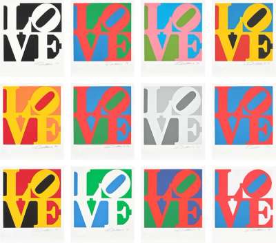The Book Of Love (complete set) - Signed Print by Robert Indiana 1996 - MyArtBroker