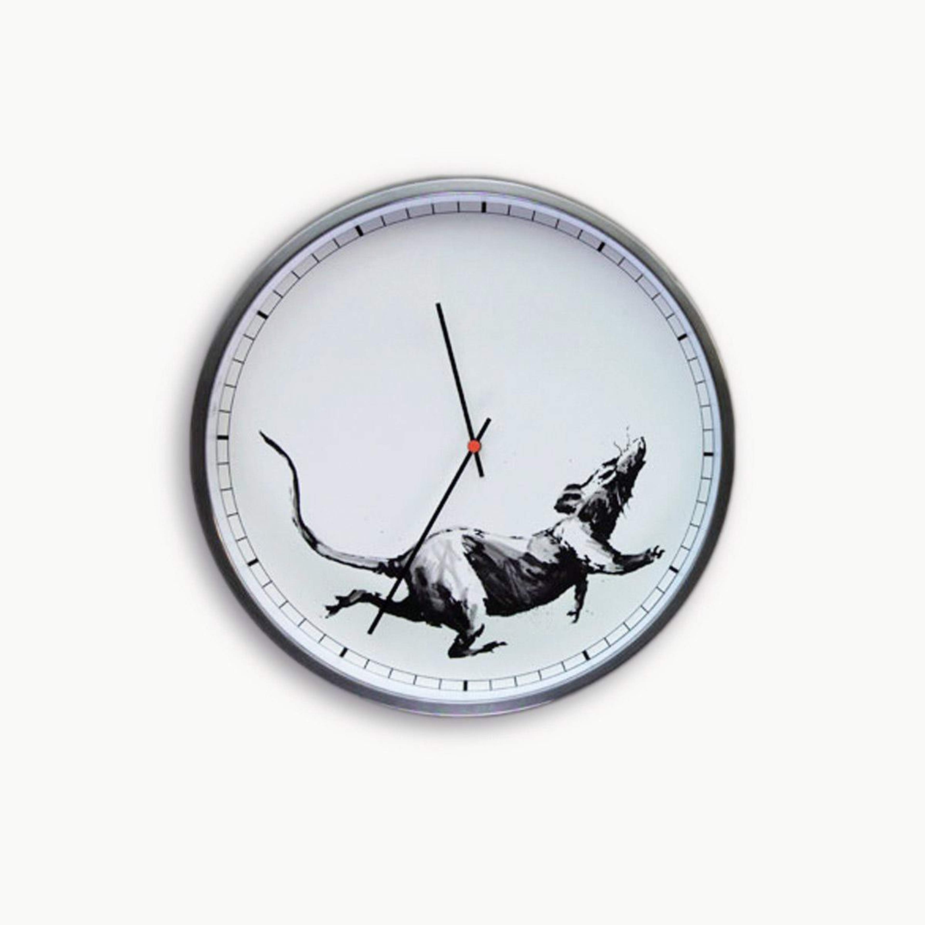 Banksy™ Clock - Mixed media
