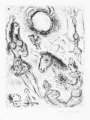 Marc Chagall: Les Danseurs La Lune - Signed Print