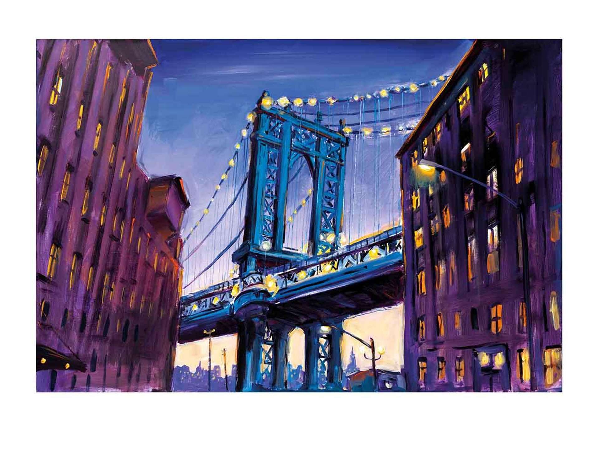 Manhattan Bridge, Downtown New York - Signed Print by Bob Dylan 2017 - MyArtBroker