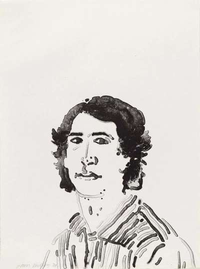 David Hockney: Jerry Sohn - Signed Print