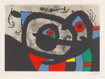 Frontispiece (Le Lézard Aux Plumes Dor) - Signed Print by Joan Miro 1971 - MyArtBroker