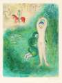 Marc Chagall: Daphnis Et Gnathon - Signed Print