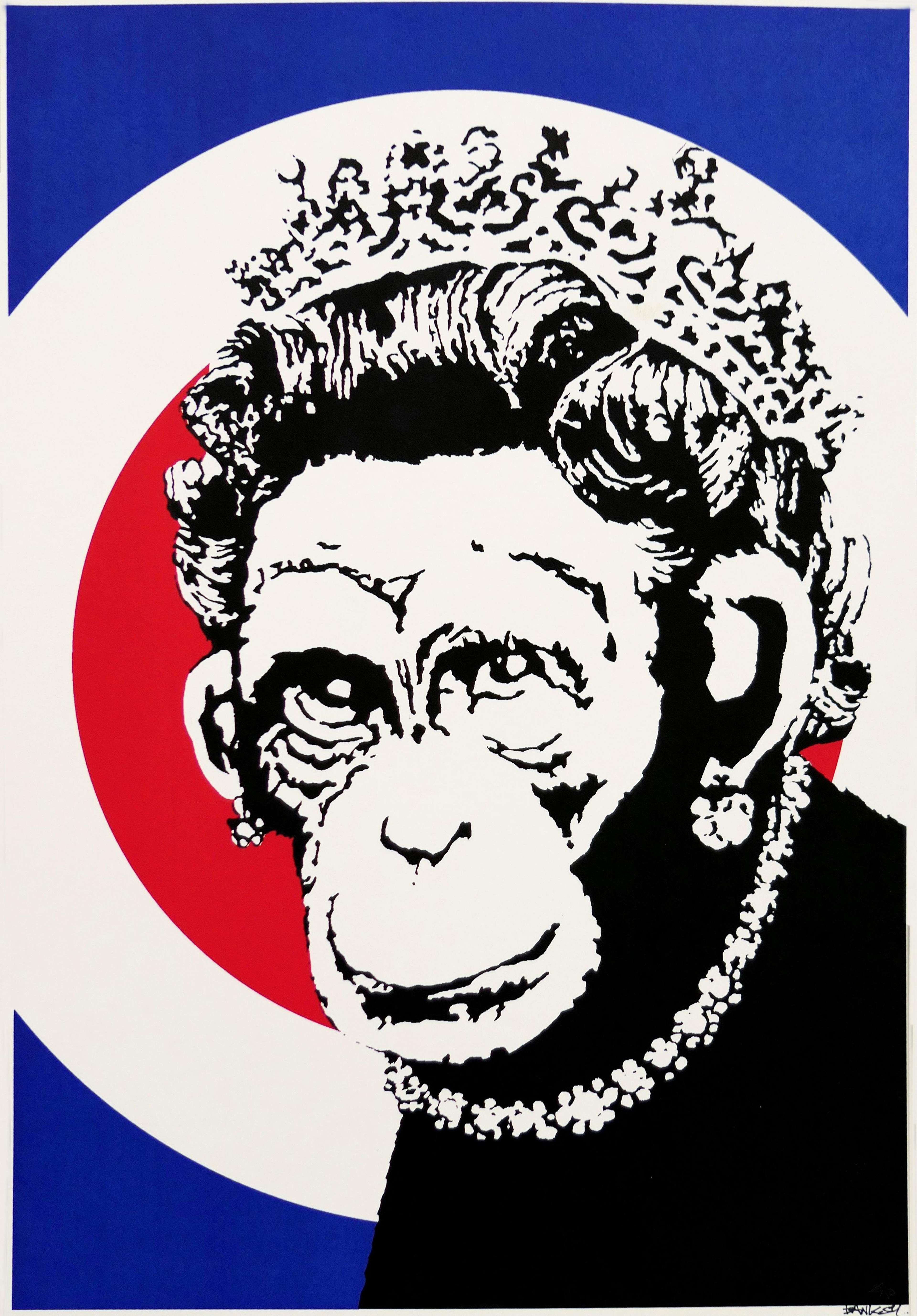 Monkey Queen by Banksy - MyArtBroker