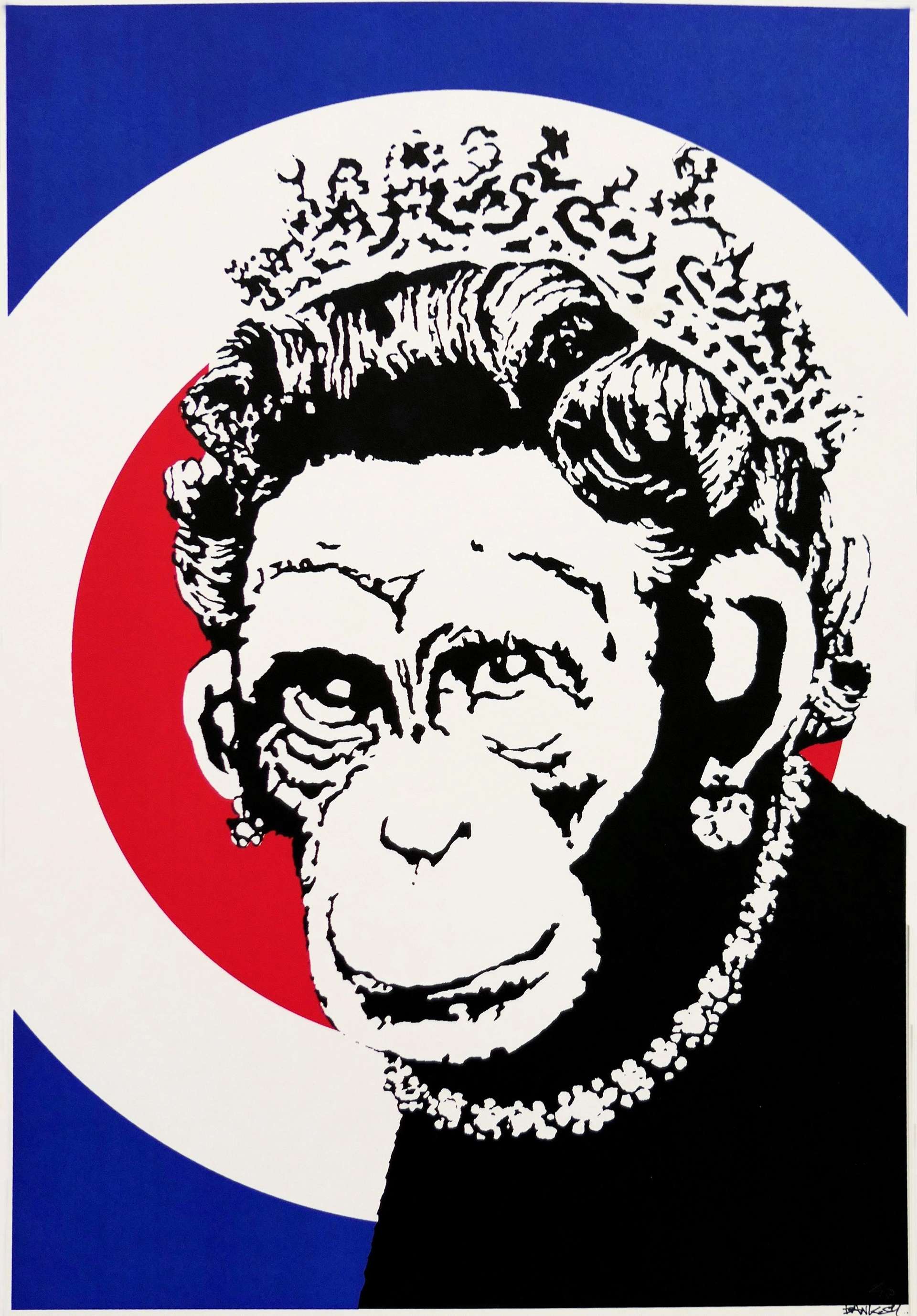 Monkey Queen - Signed Print by Banksy 2003 - MyArtBroker