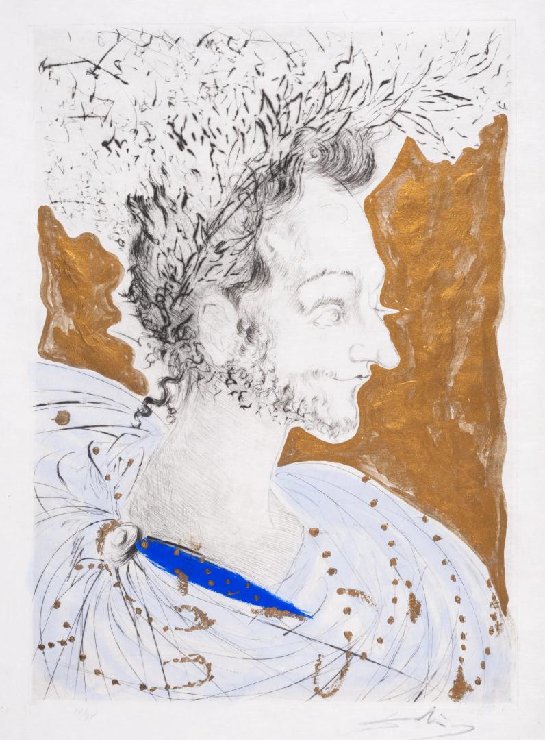 Salvador Dali Portrait De Ronsard (Les Amours De Cassandre