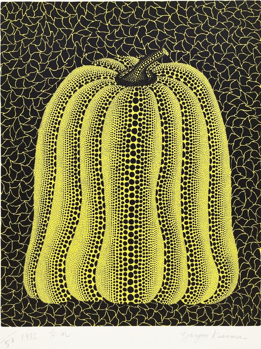 Yayoi Kusama Pumpkin (yellow) , Kusama 16 (Signed Print) 1982