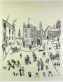 L S Lowry: The Three Cats Alstow - Signed Print