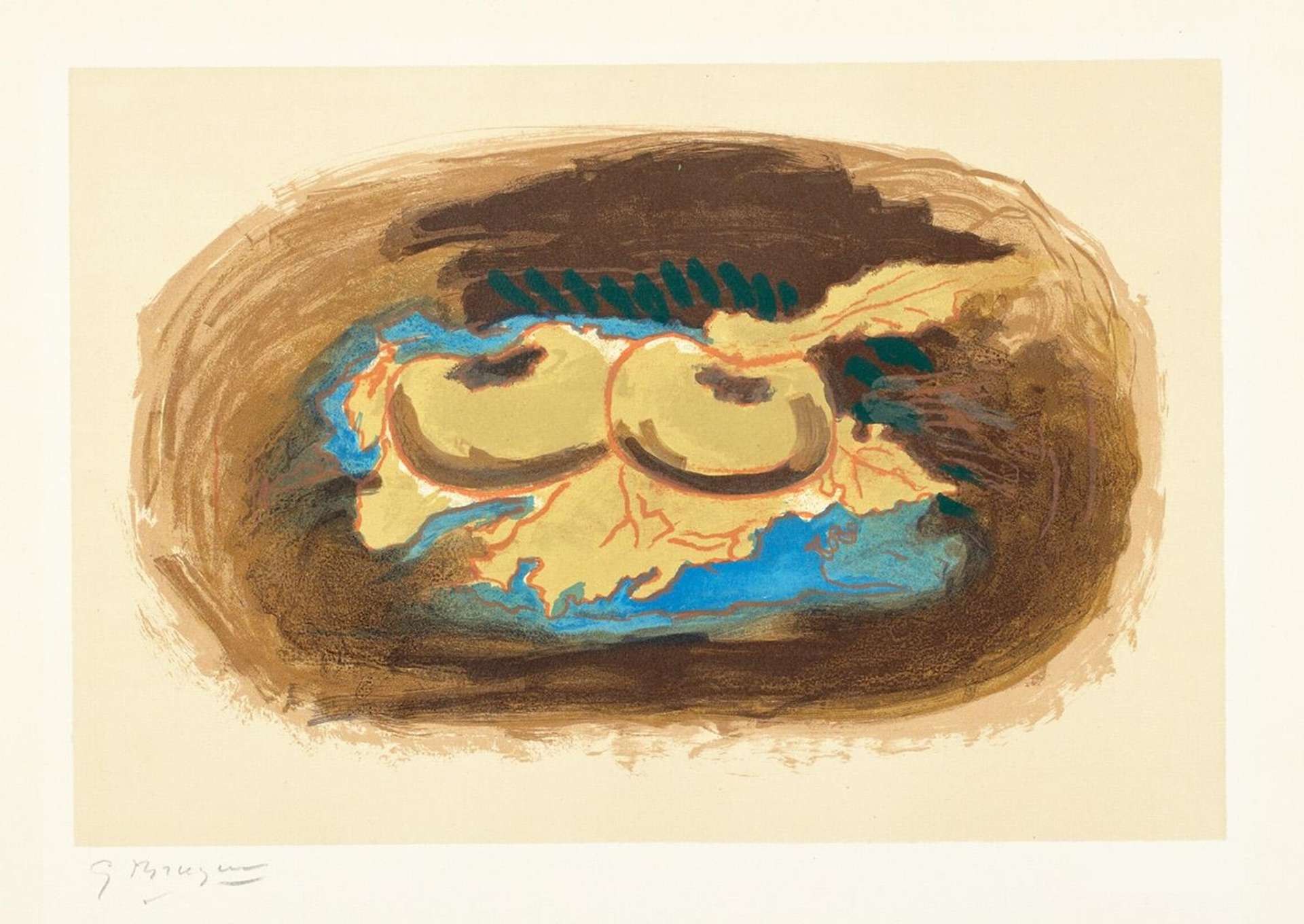Pommes Et Feuilles - Signed Print by Georges Braque 1958 - MyArtBroker