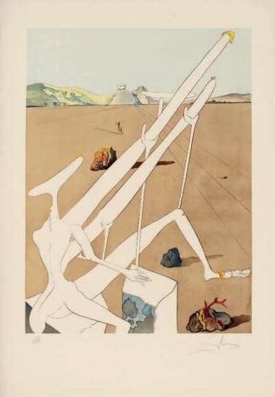 Dalí Martien Muni... (La Conquete du Cosmos) - Signed Print by Salvador Dali 1974 - MyArtBroker