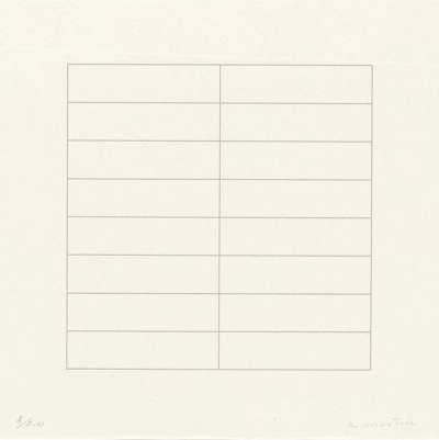 On A Clear Day 12 - Signed Print by Agnes Martin 1973 - MyArtBroker