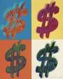 Andy Warhol: Dollar Sign Quad (F. & S. II.284) - Signed Print