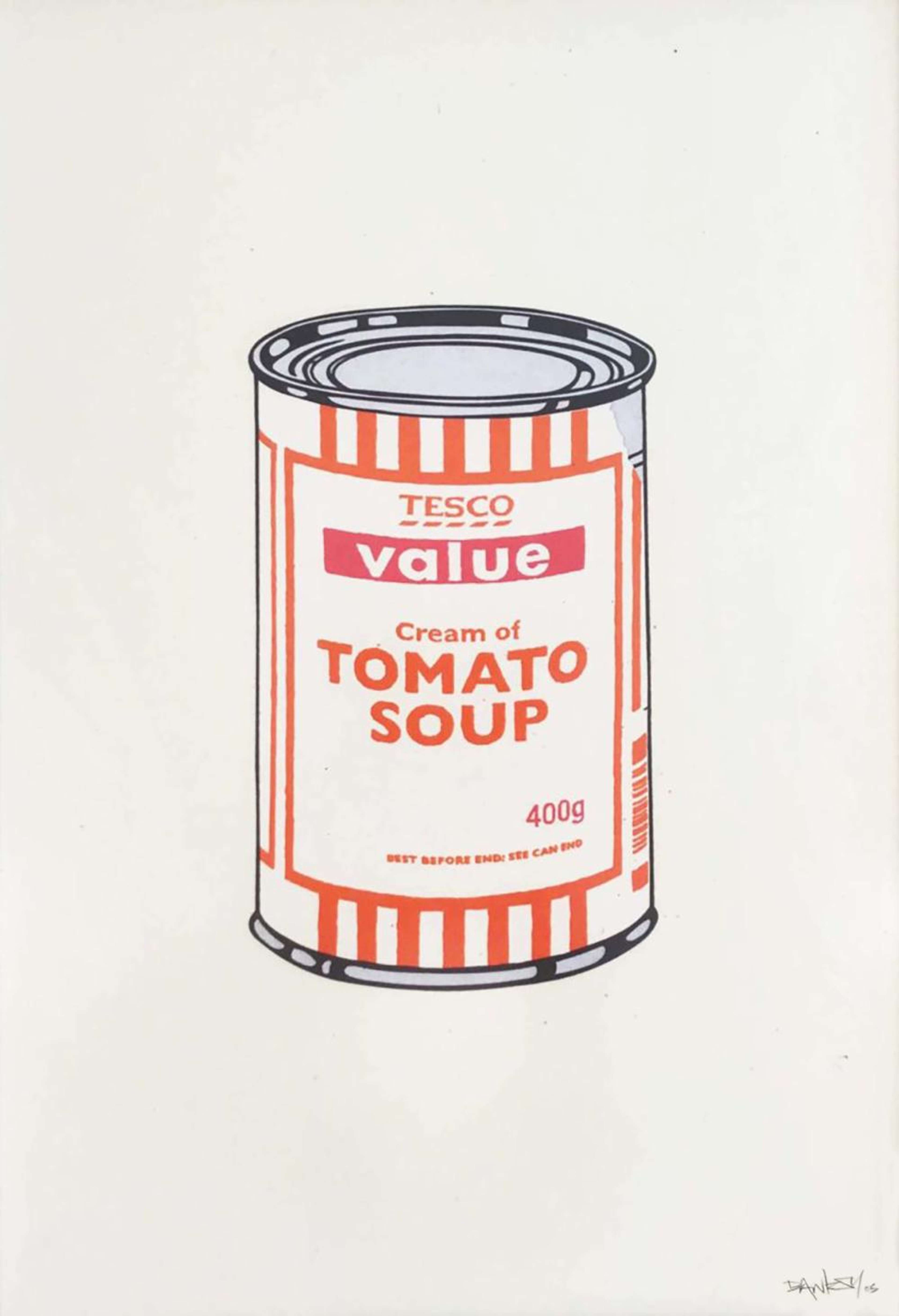 Soup Can (white, orange and raspberry)