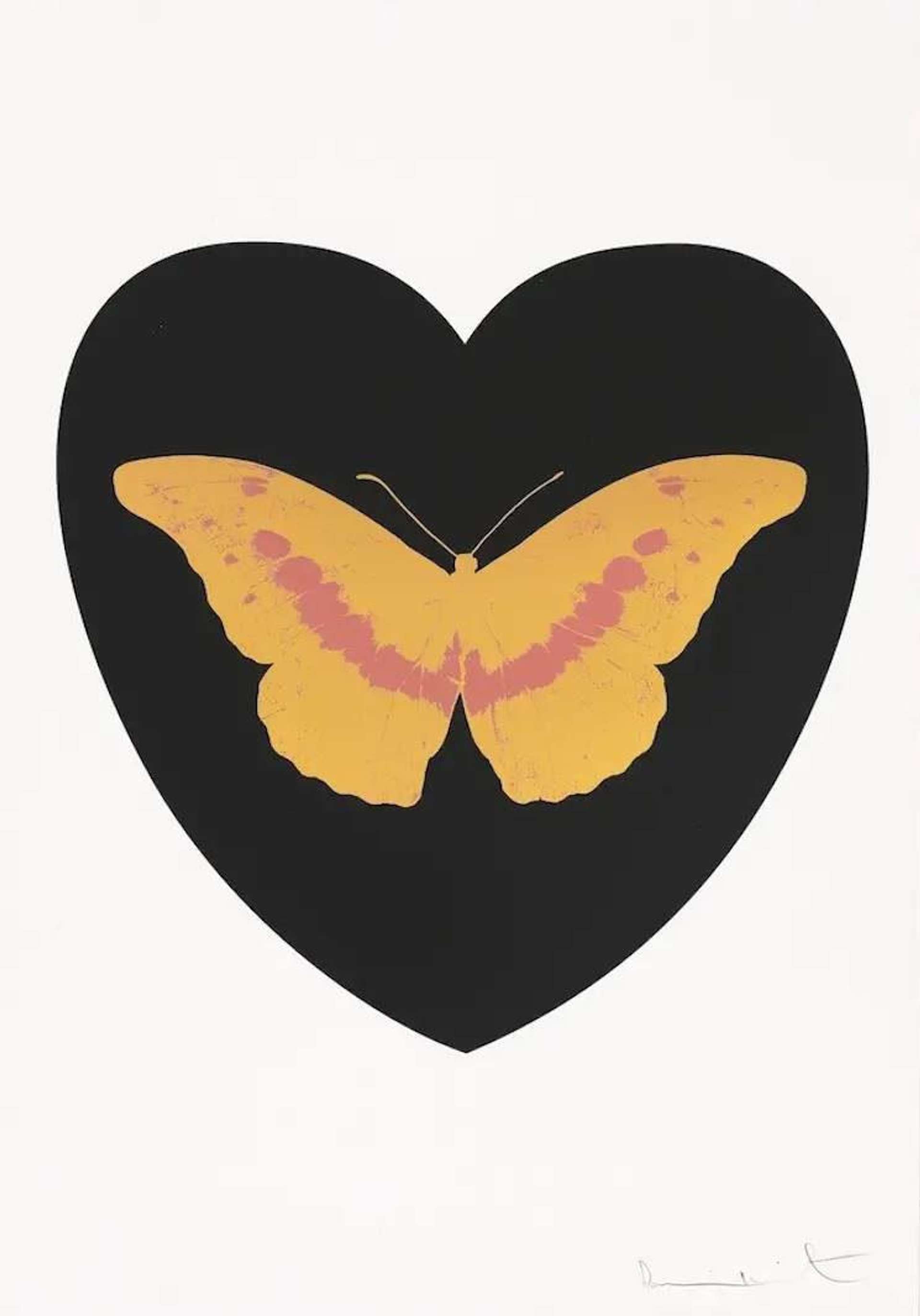 I Love You (gold, loganberry) - Signed Print by Damien Hirst 2015 - MyArtBroker