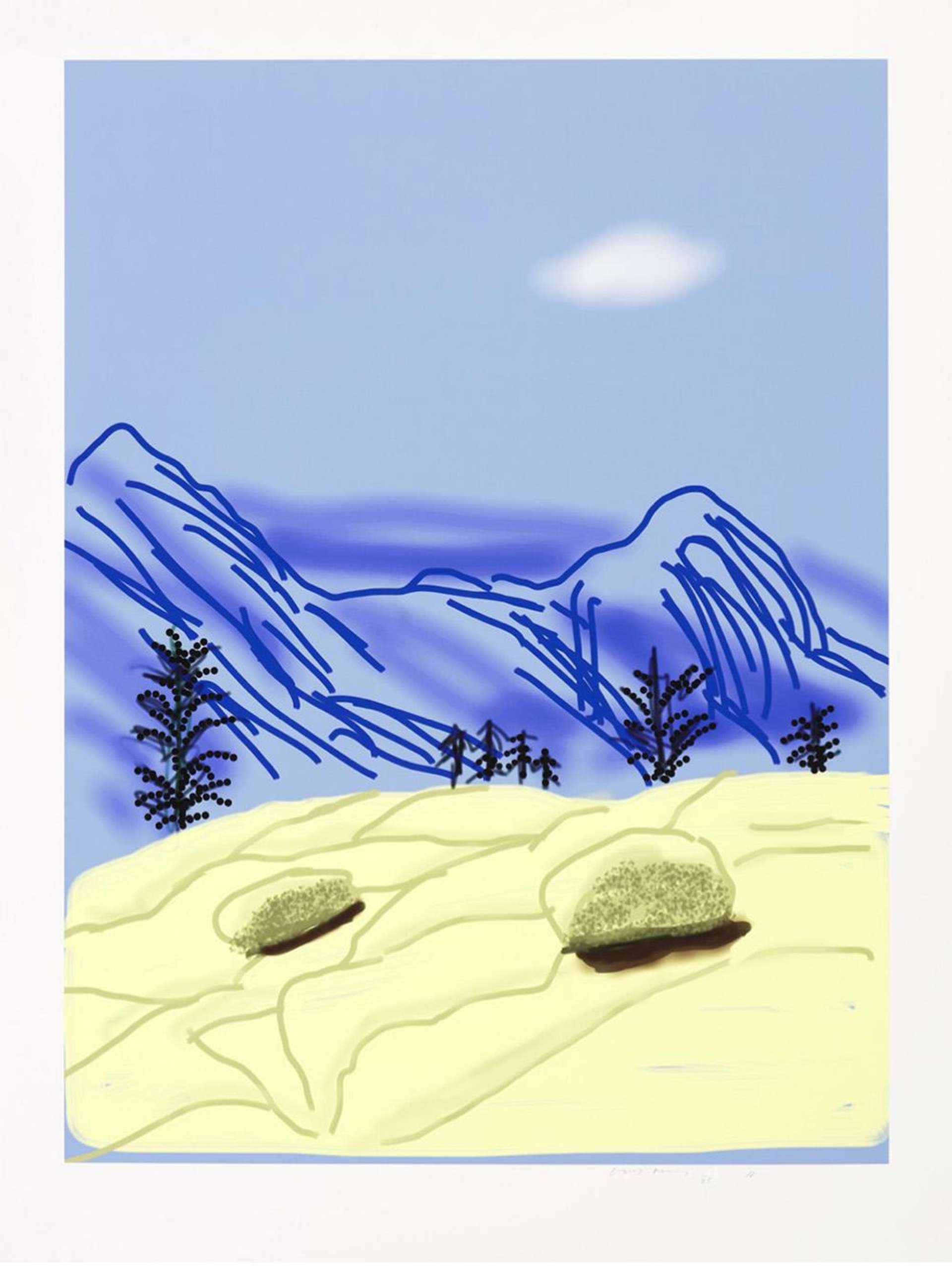 The Yosemite Suite 24 - Signed Print by David Hockney 2010 - MyArtBroker