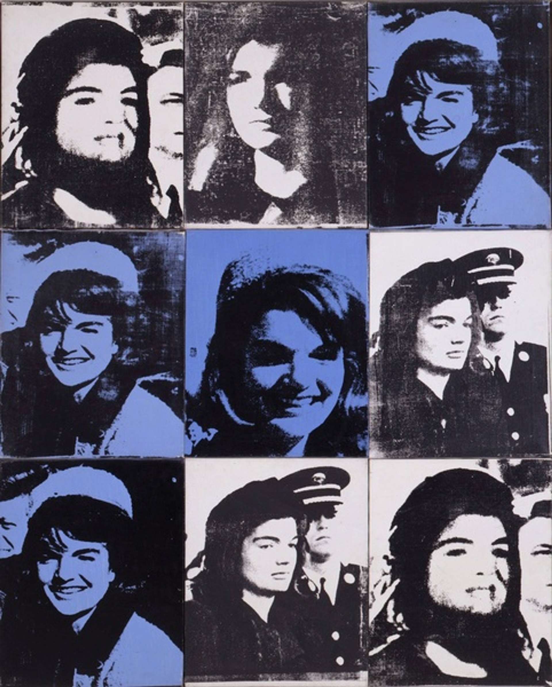Nine Jackies by Andy Warhol