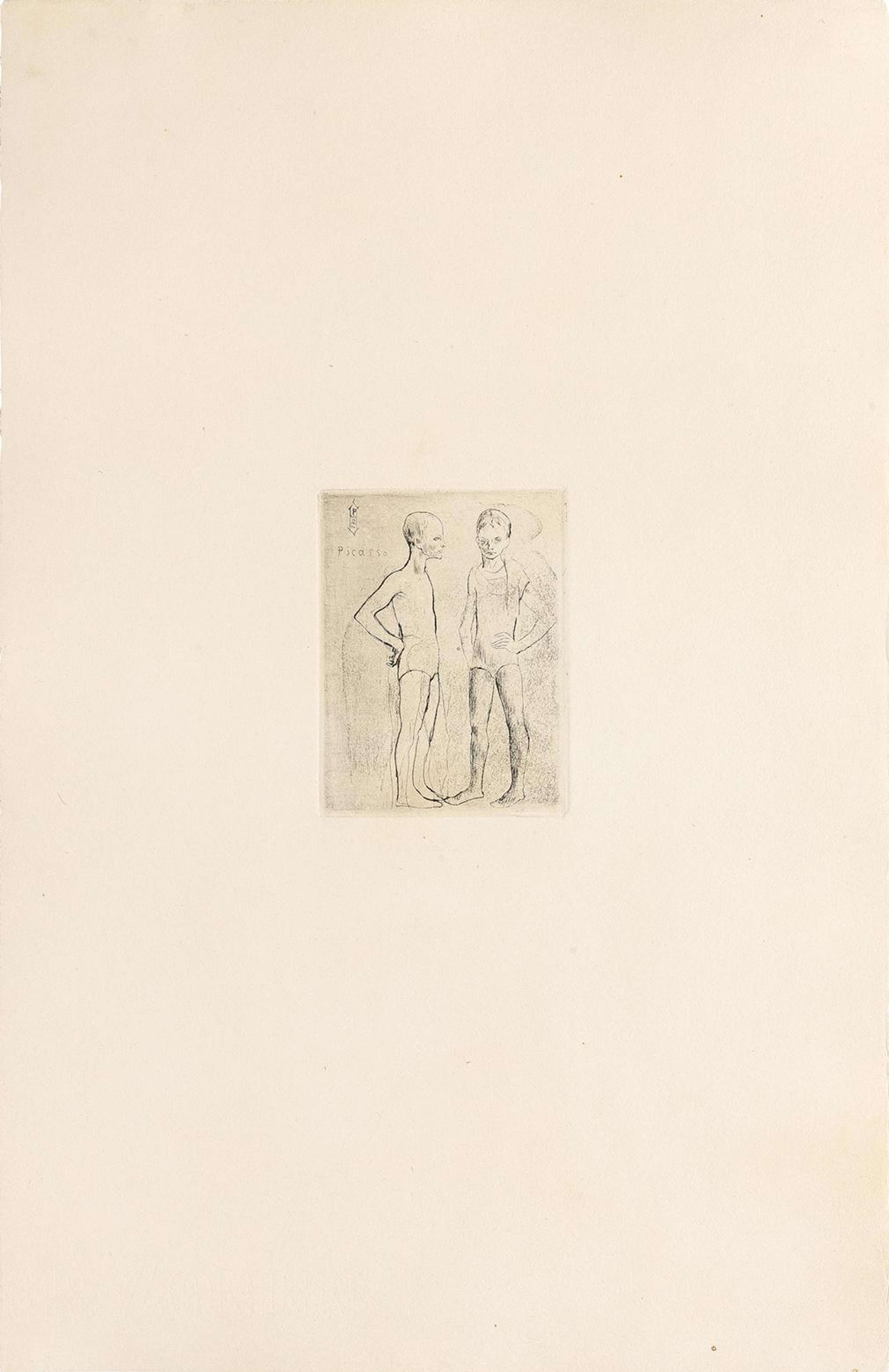 Les Deux Saltimbanques - Unsigned Print by Pablo Picasso 1905 - MyArtBroker