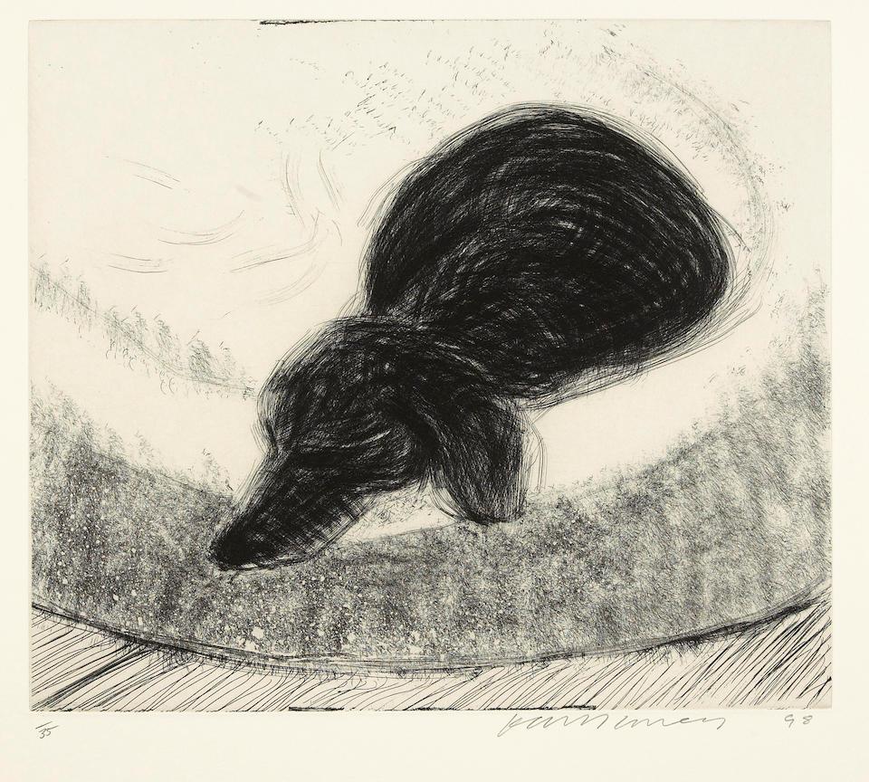 マタチッチ　サイン入りポートレイト　1959年バイロイト　103×146mm David Hockney Dog Etching No. 8 (Signed Print) 1998 | MyArtBroker