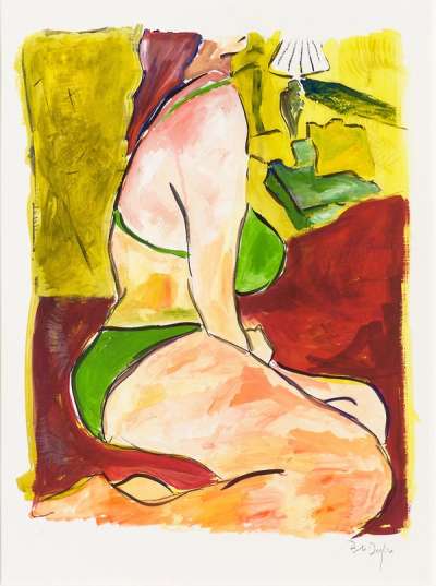 Woman On A Bed (2008) - Signed Print by Bob Dylan 2008 - MyArtBroker