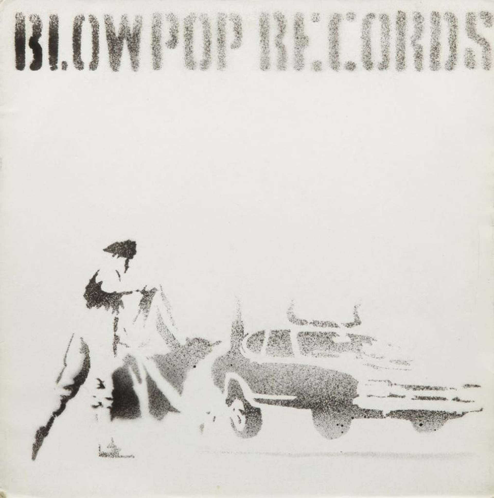 Blowpop Records - Unsigned Spray Paint by Banksy 1999 - MyArtBroker