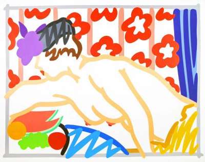 Tom Wesselmann: Judy Reaching Over Table - Signed Print
