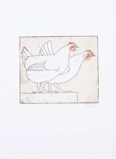 La Poule - Signed Print by Francois Xavier Lalanne 2004 - MyArtBroker