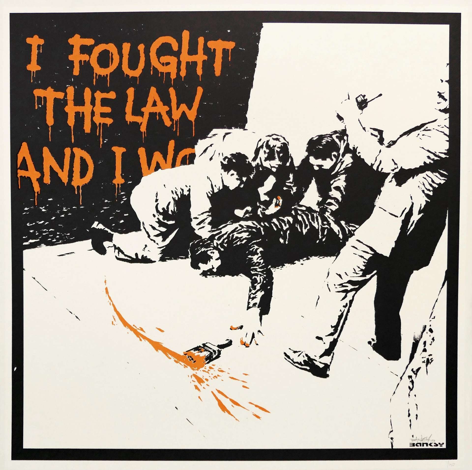 I Fought The Law, Signed Print by Banksy - MyArtBroker