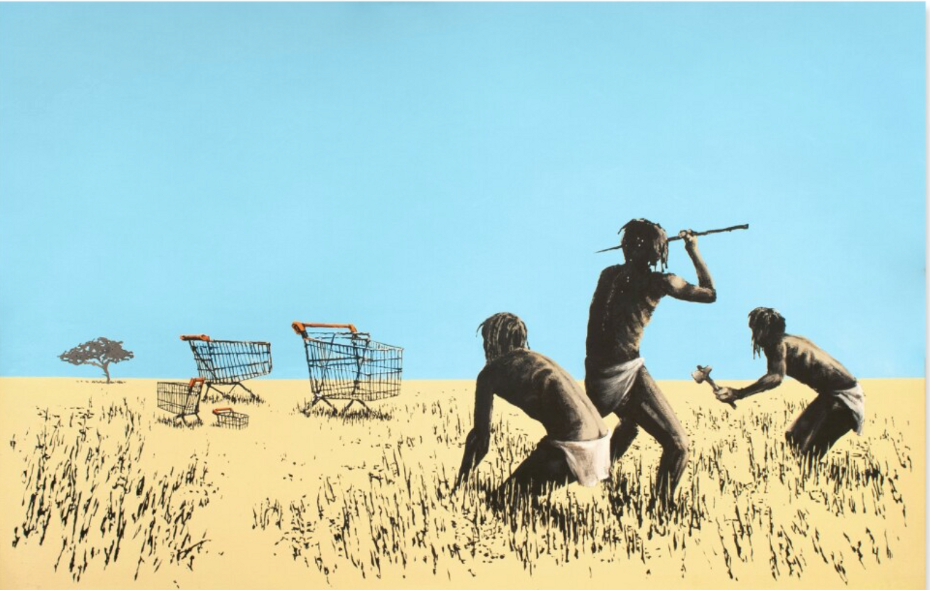 Trolley Hunters by Banksy
