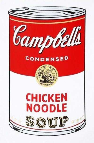 Andy Warhol: Campbell’s Soup I, Chicken Noodle Soup (F. & S. II.45) - Signed Print
