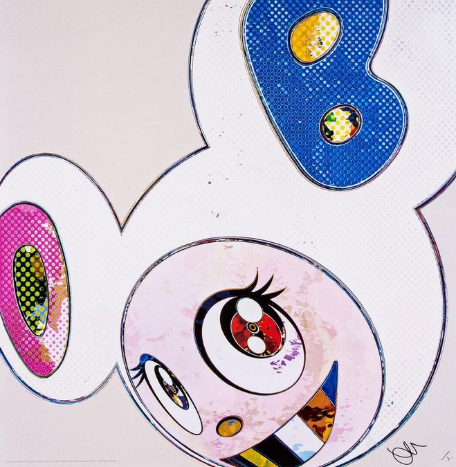 Takashi Murakami And Then The Superflat Method (white) (Signed Print ...
