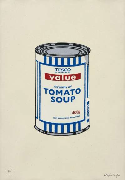 Banksy: Soup Can - Signed Print