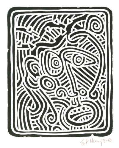 Keith Haring: Stones 1 - Signed Print