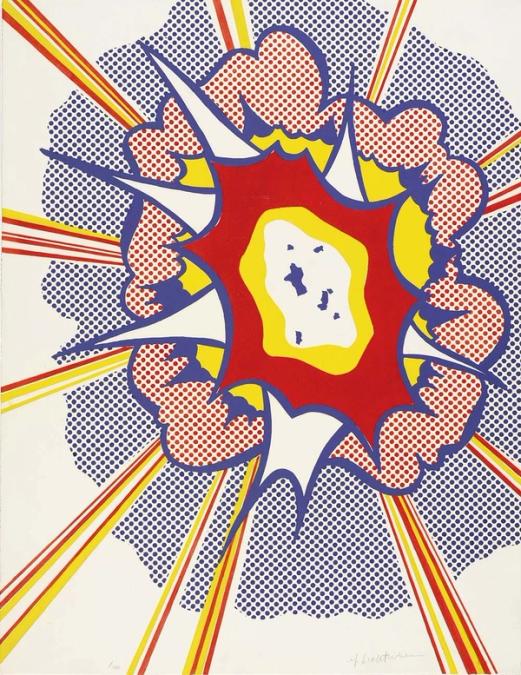 Roy Lichtenstein Explosion (Signed Print) 1967