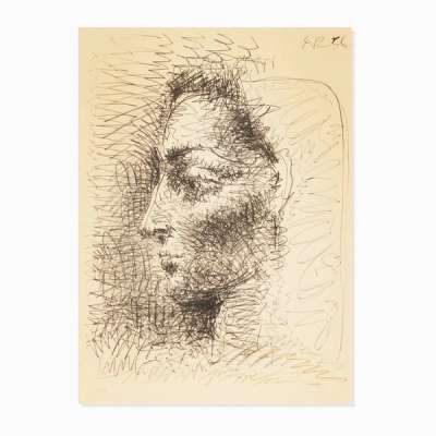 Portrait De Jacqueline - Signed Print by Pablo Picasso 1956 - MyArtBroker