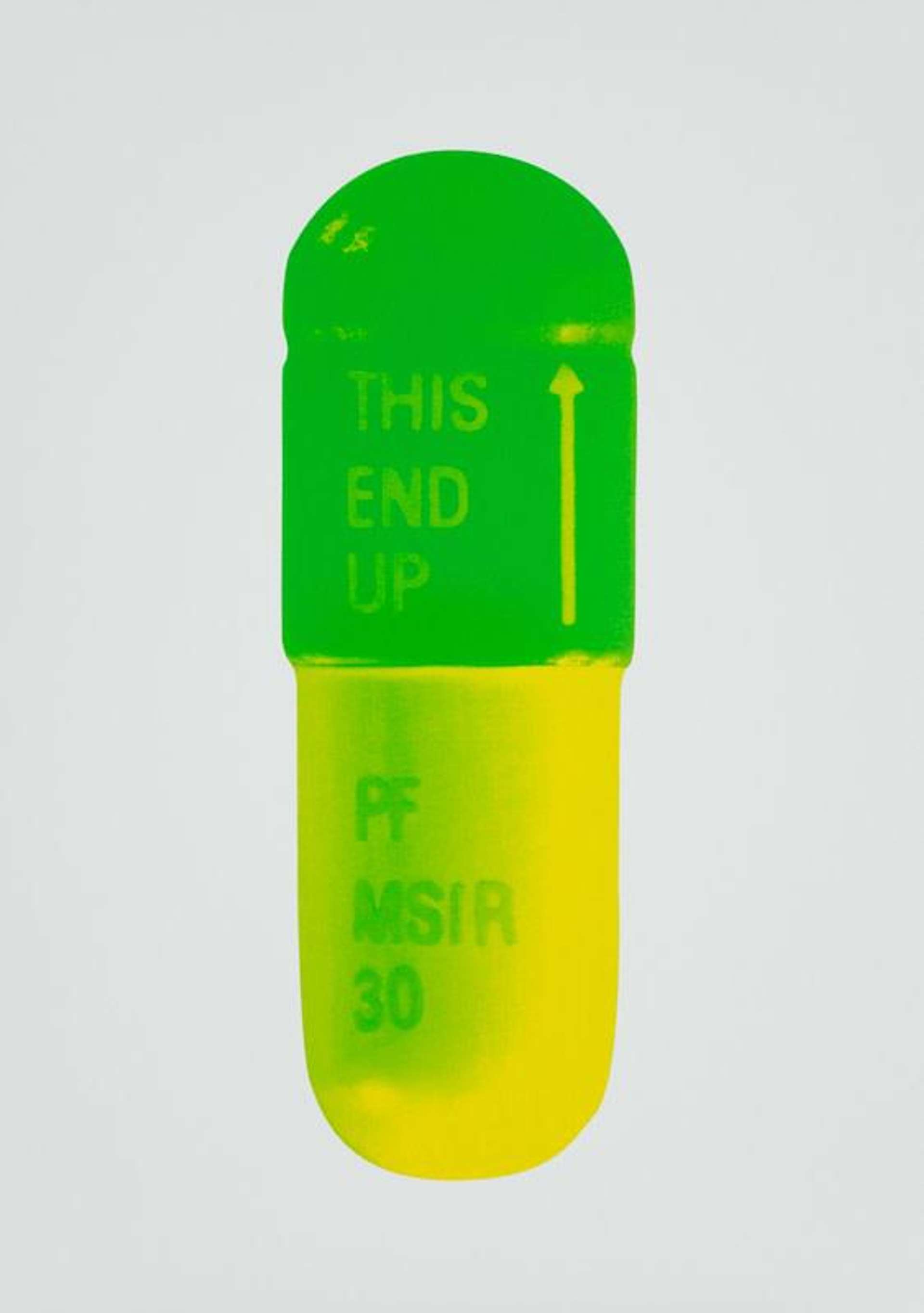 Damien Hirst: The Cure (mint blue, apple green, lemon yellow) - Signed Print