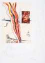 Salvador Dali: Liquid And Gaseous Television - Signed Print