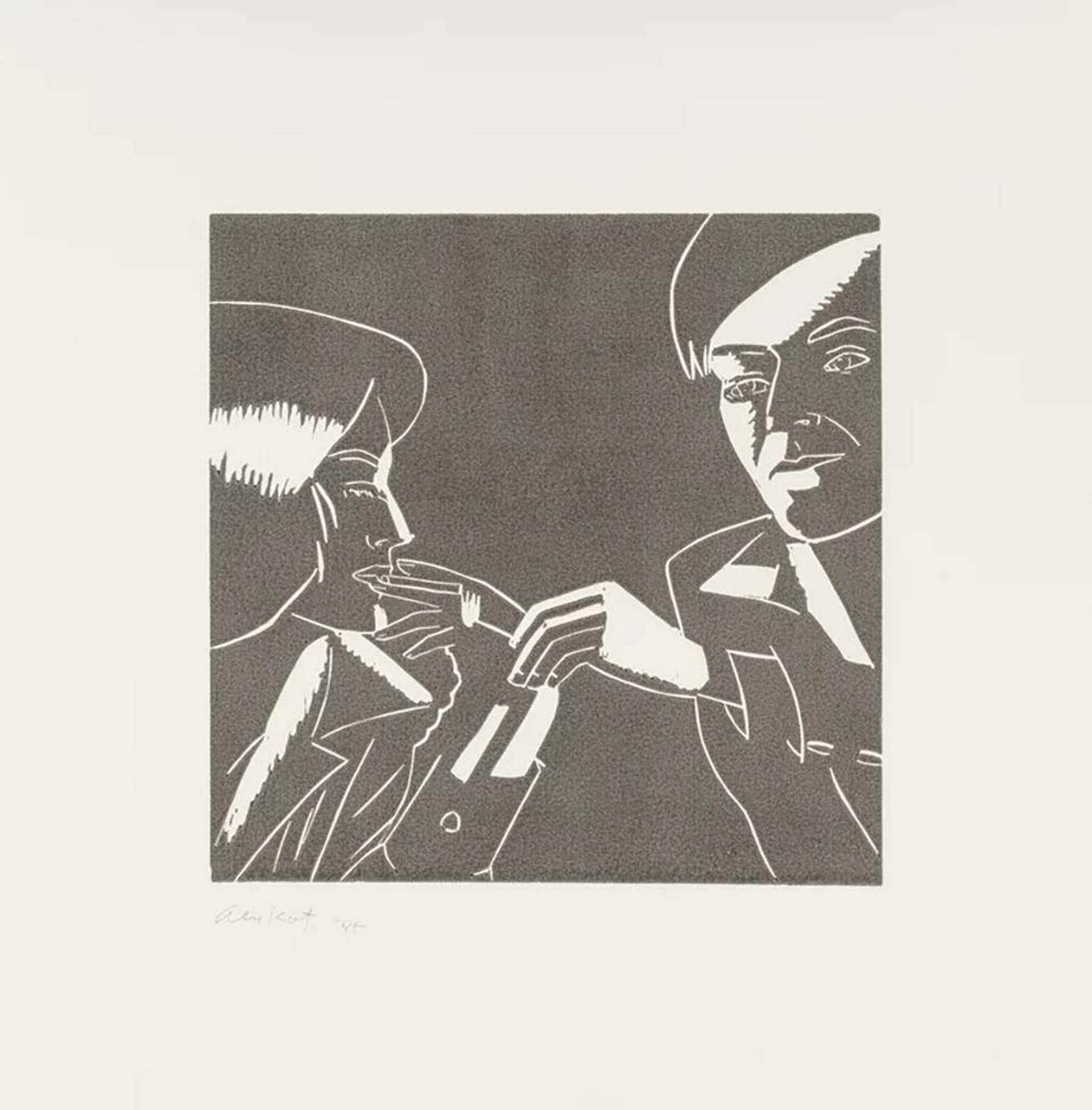 Carter & Phyllis - Signed Print by Alex Katz 1986 - MyArtBroker