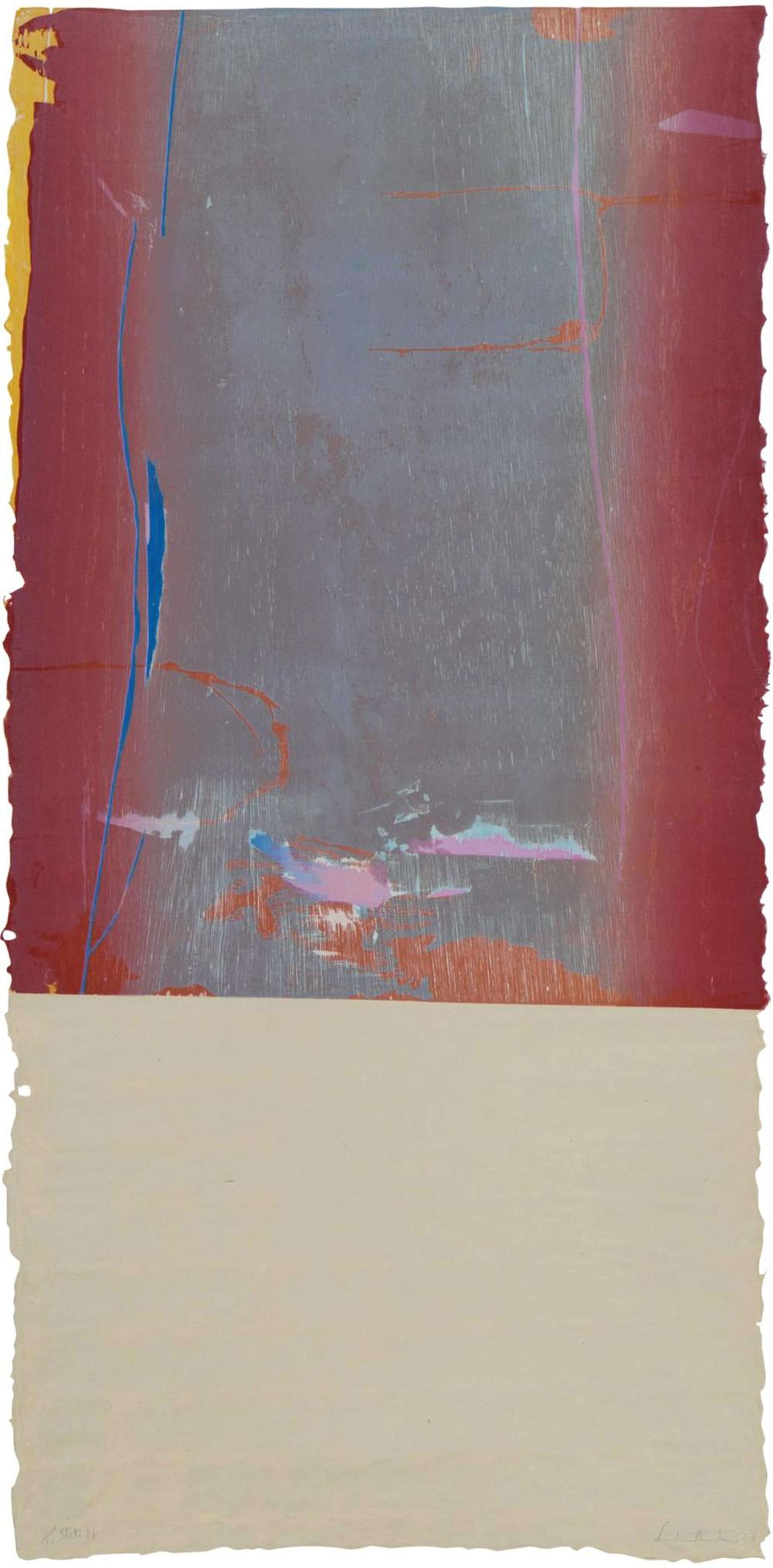 Essence Mulberry, State I - Signed Print by Helen Frankenthaler 1977 - MyArtBroker