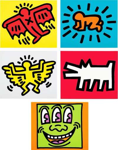 Icons (complete set) - Signed Print by Keith Haring 1990 - MyArtBroker