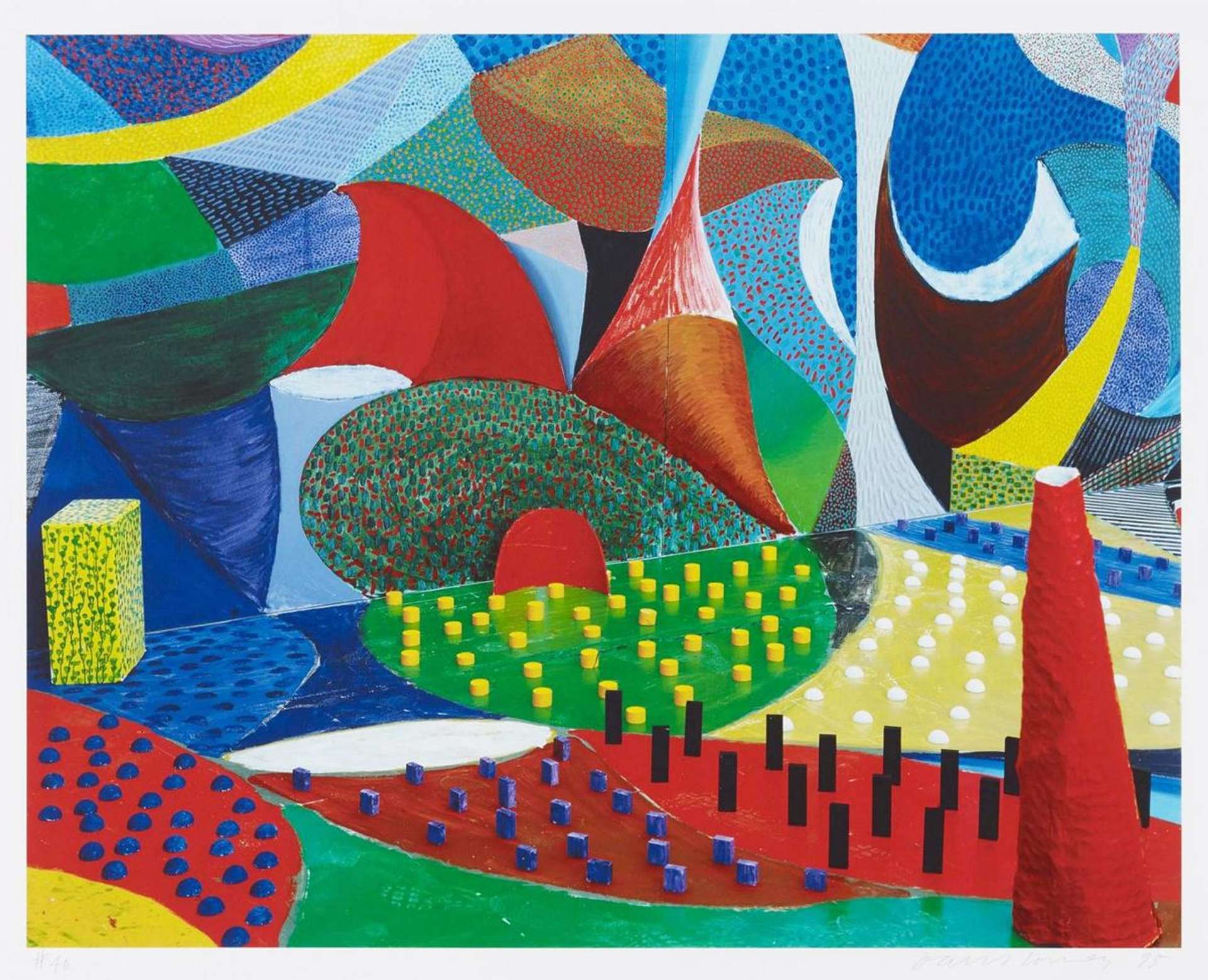 First Detail, Snails Space, March 27th 1995 - Signed Print by David Hockney 1995 - MyArtBroker