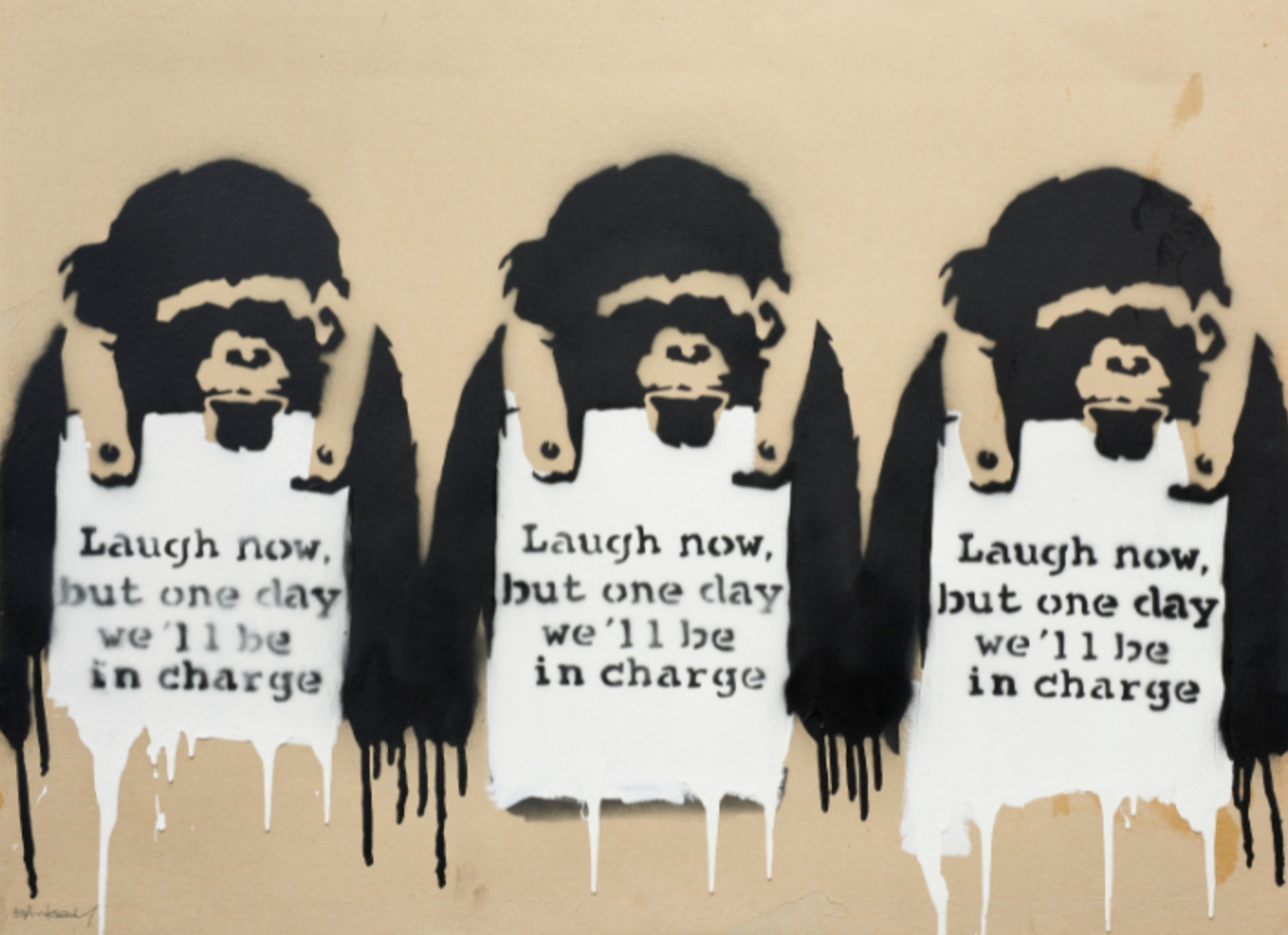 Laugh Now by Banksy 