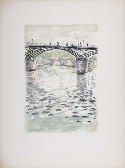 Le Pont Des Arts - Signed Print by Albert Marquet 1950 - MyArtBroker